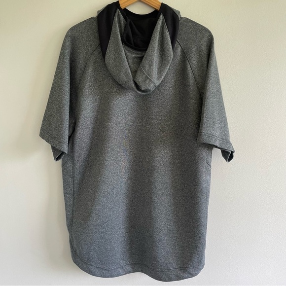 Nike Men's Dri-Fit Dark Gray Short Sleeve Hoodie Size Large - Picture 3 of 9